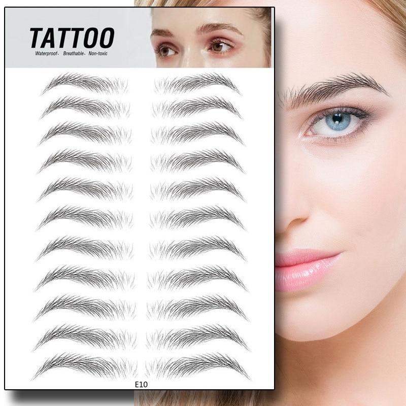 4D Waterproof Fake Eyebrow Tattoo Sticker | Cathy's Designs