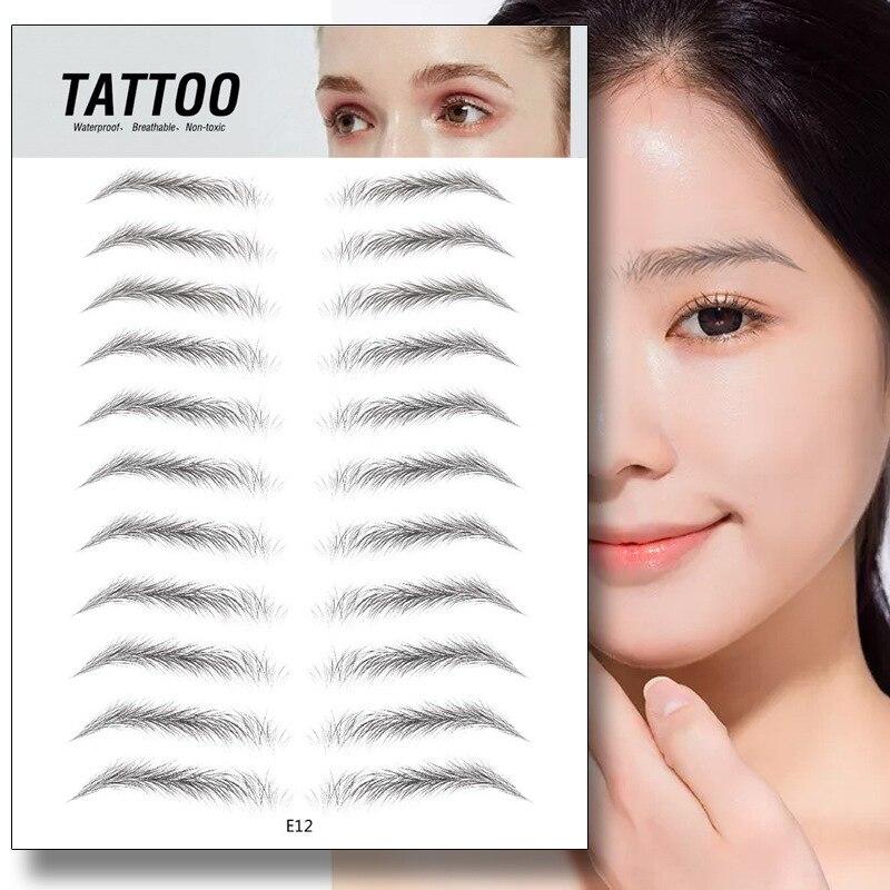 4D Waterproof Fake Eyebrow Tattoo Sticker | Cathy's Designs