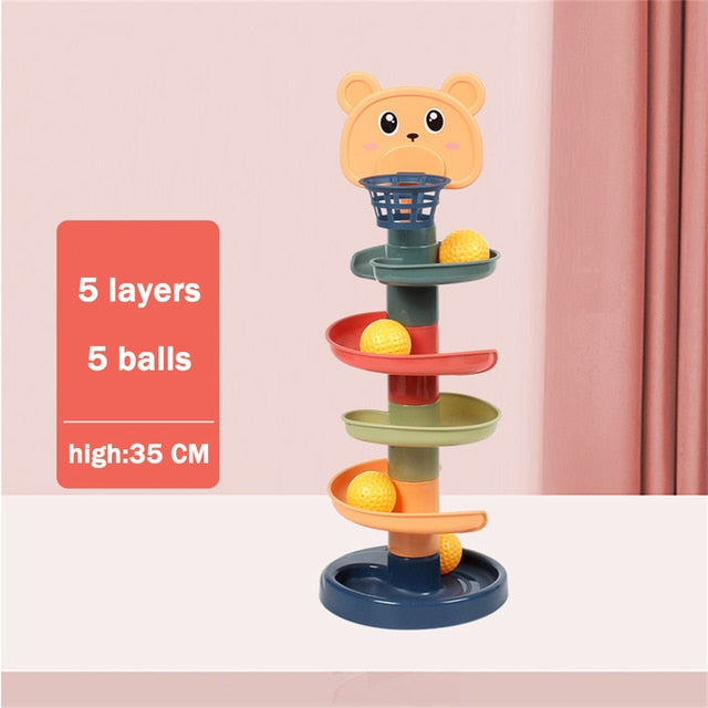 Baby Toys Rolling Ball Pile Tower | Cathy's Designs